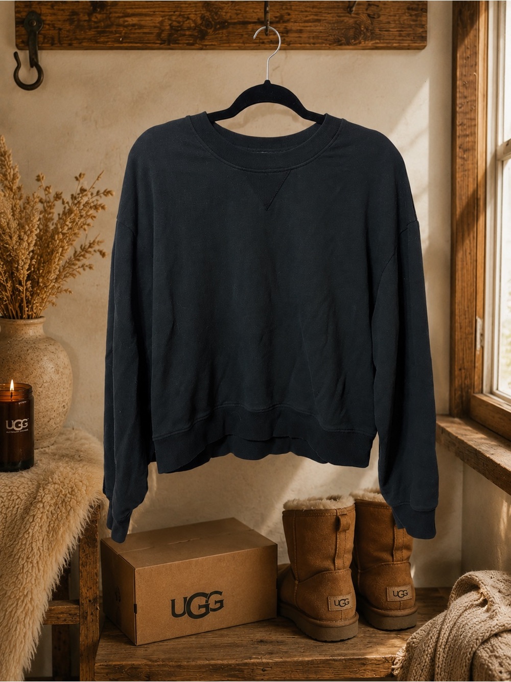 UGG black crewneck sweatshirt